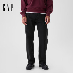 Gap 男女装秋季款复古纯棉宽松直筒牛仔裤简约休闲裤美版514101