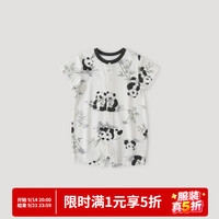 巴厘小猪 宝宝连体衣夏季薄款新生儿中国风短袖哈衣