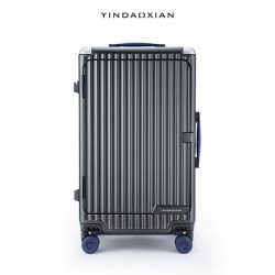 引导线行李箱24寸大容量结实耐用万向轮20寸可登机前开口旅行箱
