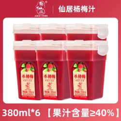 聚仙庄 380ML冷冻杨梅汁夏季冰镇解腻饮料网红仙居特产果蔬汁