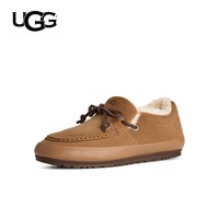 移动端：UGG 秋季女士时尚舒适平底圆头系带休闲乐福鞋懒人毛毛鞋 1181470