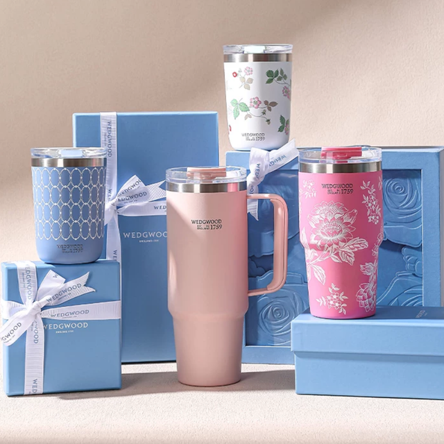 WEDGWOOD 中秋礼物！Wedgwood陶瓷内胆随行保温杯免费刻字