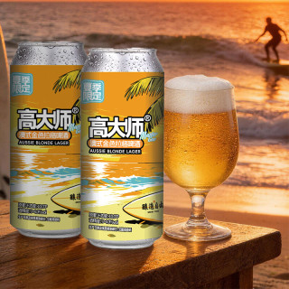 Master Gao 澳式金色拉格精酿啤酒进口麦芽10p原浆全开盖500ml罐装啤酒新品 500mL 6罐