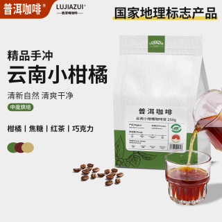 鹿家嘴 云南小粒咖啡普洱咖啡豆小柑橘精品手冲咖啡豆250g阿拉比卡