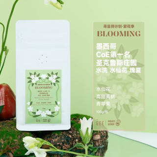 GEE 咖啡寻豆师繁花季墨西哥COE第一名圣水洗水仙花瑰夏咖啡豆100g/包 不磨粉(豆子)