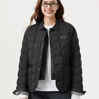坦博尔 轻薄羽绒服简约百搭休闲显瘦时尚保暖叠穿羽绒服 黑色 M (165)