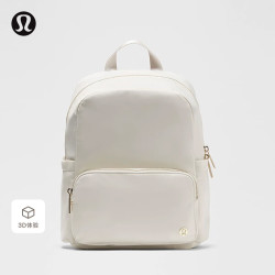 lululemon 丨Everywhere 小款背包 *金属件 拒水 LU9CZPS 浅象牙白/顽趣卡其/金 O/S