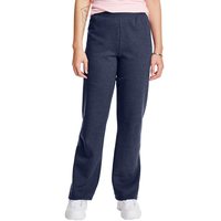 HANES 女士 EcoSmart 抓绒小运动裤 黑色 蓝色 Large