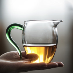 公道杯加厚玻璃高档水晶泡茶家用高级茶具透明茶海分茶器茶漏套装