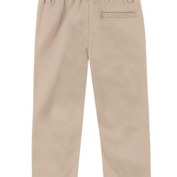 IZOD 男童学生长裤 平面设计舒适腰围 全棉弹性面料 5口袋 Khaki 10 Slim