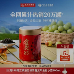 川红 茶业官方特级非遗工夫红茶金奖85五星脸谱茶叶浓香型罐装125g