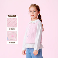 Paw in Paw 女童针织背心马甲 Pink粉色 110