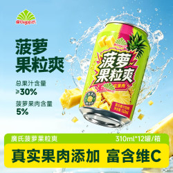 广氏 菠萝果粒爽复合果汁饮料 310m*6罐