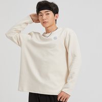 R.Q.G 棉长袖t恤男士秋季新款美式圆领宽松休闲内搭打底衫上衣厚
