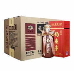 钓鱼台 国宾酒 第一代 53度 酱香型白酒 500ml*6瓶 整箱装