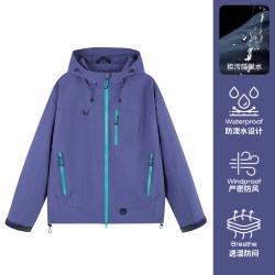 2026新款户外运动夹克外套登山服徒步防风防水冲锋衣夹克男女同款