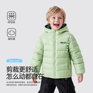 雪中飞 90白鸭绒 薄荷绿 120 儿童羽绒服
