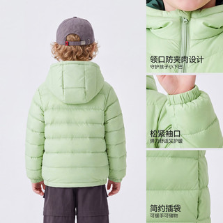 雪中飞 90白鸭绒 薄荷绿 120 儿童羽绒服