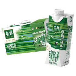 伊利 梦幻盖3.8蛋白 有机全脂纯牛奶250ml*10盒/箱