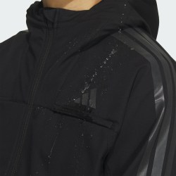 adidas 男子三条纹运动健身连帽时尚夹克外套KA1307