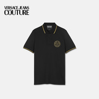 VERSACE JEANS COUTURE 男士V-Emblem刺绣Polo衫