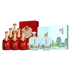 五粮液 股份 福喜迎门 百福 500ml*6瓶装+孔府家儒雅礼盒浓香型52度白酒