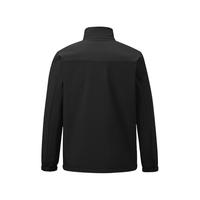 海澜之家 棉服男款动力火箭易去污立领拉链外套 黑色 S