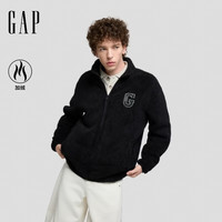 Gap 男女装秋logo刺绣宽松立领抱抱绒卫衣外套