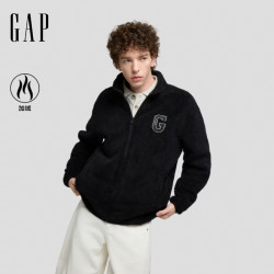 Gap 男女装秋logo刺绣宽松立领抱抱绒卫衣外套1SS623730