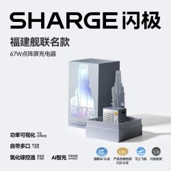 SHARGE 67W点阵屏数显充电器适用苹果华为小米OV