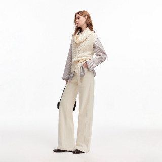 ONLY 2026秋季新款简约舒适磨毛宽松高腰显瘦直筒裤长裤牛仔裤女