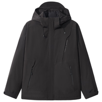 卡宾 三防面料 煤黑色 L/175/50 短款连帽羽绒服