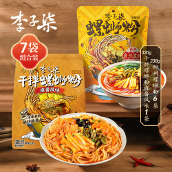 李子柒 柳州螺蛳粉·干拌螺蛳粉(麻酱风味)330g 速食夜宵 诚心包238g*6+干拌麻酱风味330g*1袋