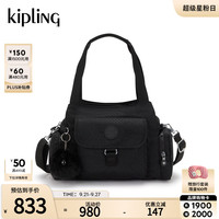 kipling 男女新款大容量轻便出游通勤简约休闲单肩包斜挎包 万花筒浮雕印花