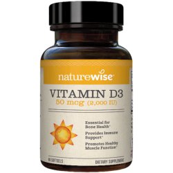 naturewise 自然薇萃（naturewise）维生素d3阳光瓶 活性维他命d 2000IU 90粒*1瓶
