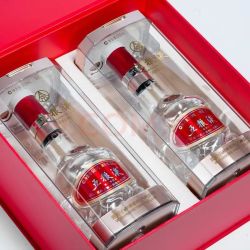 五粮液 39度 鸿运礼盒 浓香型白酒 500mL*2 礼盒中秋礼品含手提袋