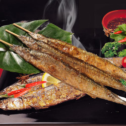 游牧御品 烧烤食材 秋刀鱼串 15串（1050g）