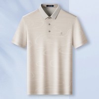 88VIP：梦特娇 [醋酸/冰感丝滑]梦特娇夏季男士Polo衫短袖翻领提花高端T恤凉感J