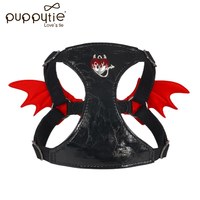 PUPPYTIE 宠物牵引绳背心式小型犬外出可调节小恶魔遛狗绳狗胸背带