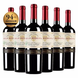 中秋送好礼、PLUS会员：干露 典藏 赤霞珠 干红葡萄酒 750ml*6瓶 整箱 智利原瓶进口