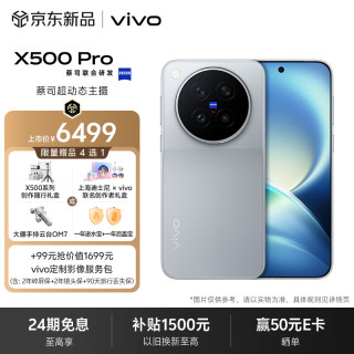 vivo X500 Pro 12GB+256GB 大地回声 蔡司超动态主摄 蔡司APO超级长焦 蓝晶x天玑9600 Pro 拍照 AI手机