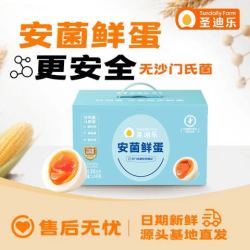 圣迪乐村 安箘鲜鸡蛋 30枚 1.5kg 礼盒装