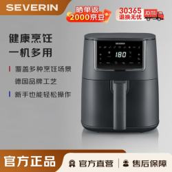 SEVERIN 施威朗德国空气炸锅 单仓设计 空气炸锅家用 自主调温 空气炸烤箱FR2461 4L欧版
