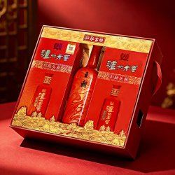 泸州老窖紫砂大曲 泸州老窖红酝当头礼盒52度500ml*2瓶红酒组合 中秋送礼