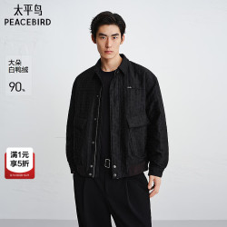 太平鸟 男装羽绒服BAACF423R 黑色 第一批 L