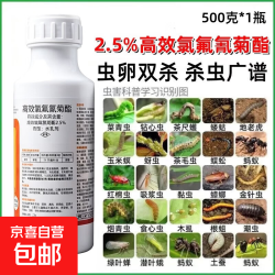 高效氯氟氰菊酯杀虫剂农药蔬菜农作物果木杀虫剂菜青虫蚜虫棉铃虫 500克
