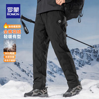 罗蒙 7K035915 加厚保暖 黑色 XL 男士羽绒裤
