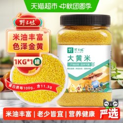 野三坡 东北农家大黄米1kg罐装口感黏糯当年新粮米油丰富绿色健康