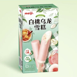 明治 白桃乌龙雪糕 69g*6支 彩盒装（新旧包装随机发货）