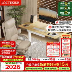 乐歌 E5-N 双电机电动升降桌 1.2m 原木色